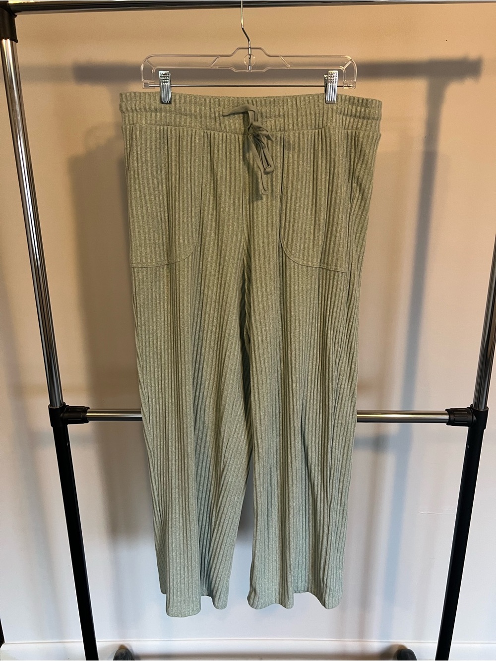 torrid Sleep Ribbed Lounge Pants in Light Sage